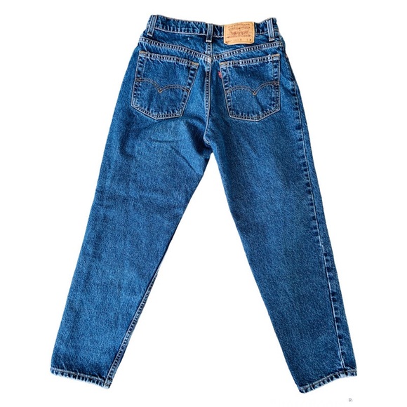 Vintage 90s Levi’s 551 Dark Wash High Waist Mom Jeans - Picture 5 of 9